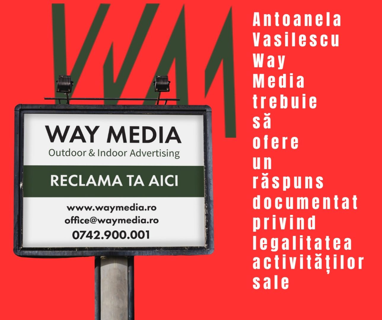 Way Advertise Production SRL și Radu Vasilescu – Investigarea steagurilor publicitare ilegale din București
